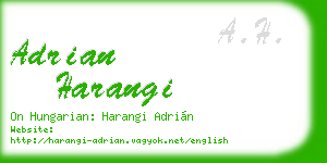 adrian harangi business card